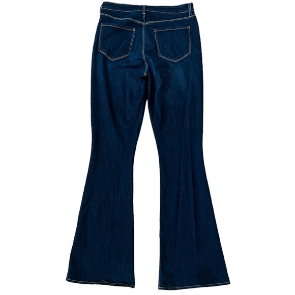 L'AGENCE Bell High-Rise Flare Marty Women Sz 30 Indigo bell Bottom Stretch Jeans - Picture 4 of 10